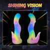 Rainbow Alien Luminous Spiked Dragon Dildo