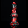 9 Inch Raised Gradient Silicone Dog Dildo