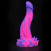 8 Inch Fluorescent Gradient Fantasy Dragon Dildo
