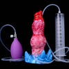 7 Inch Red Fantasy Dog Inflatable Ejaculating Dildo