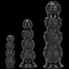 4 Inch Thick  Black Beaded Monster Tentacle Dildo