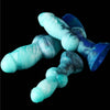 6 Inch Green Silicone Knotted Dog Dildo